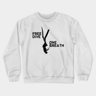 freedive one breath Crewneck Sweatshirt